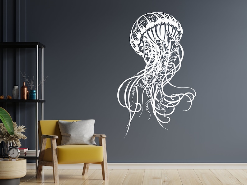 Jellyfish Wall Decal Jellyfish Wall Sticker Jellyfish Etsy