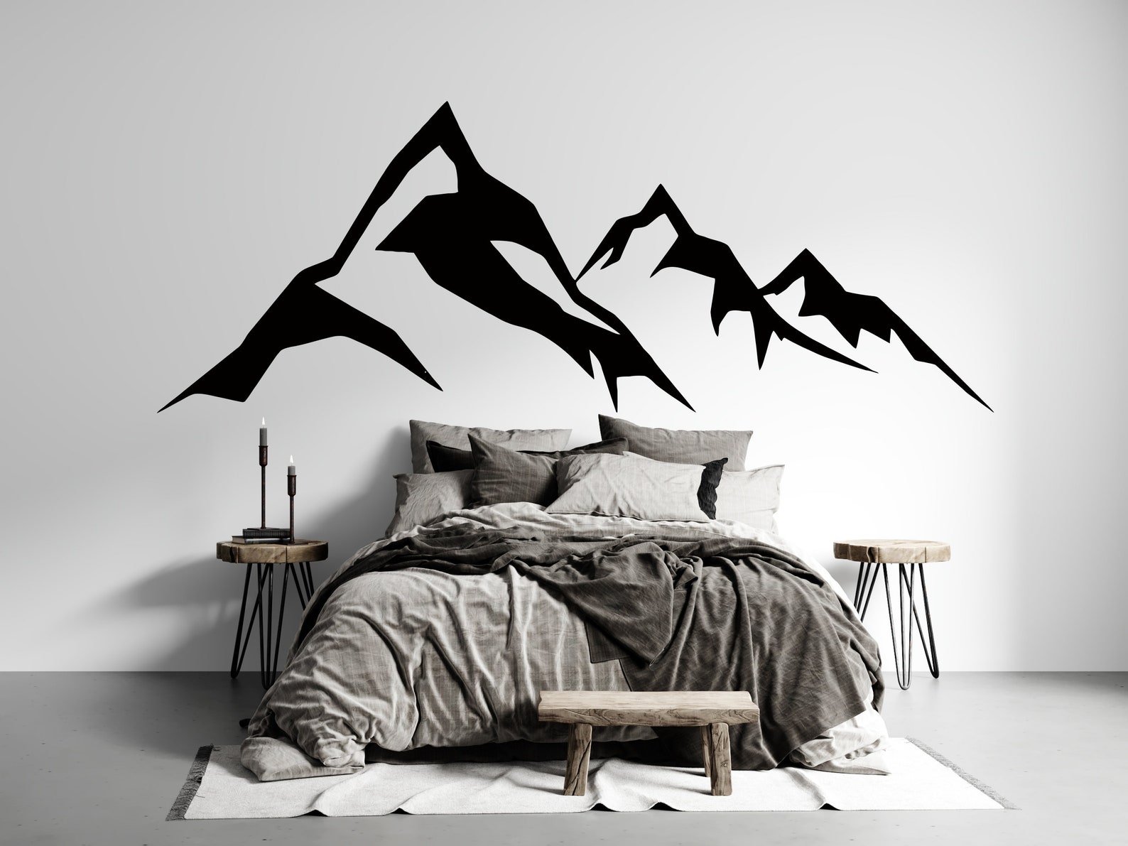Mountains Wall Decal Mountain Wall Sticker Adventure Wall - Etsy