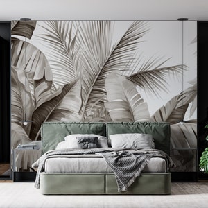 Jungle Wallpaper Green Wall Mural Peel and Stick Wallpaper Tropical Leaves Wallpaper Self Adhesive Tropical Forest Wallpaper PW483