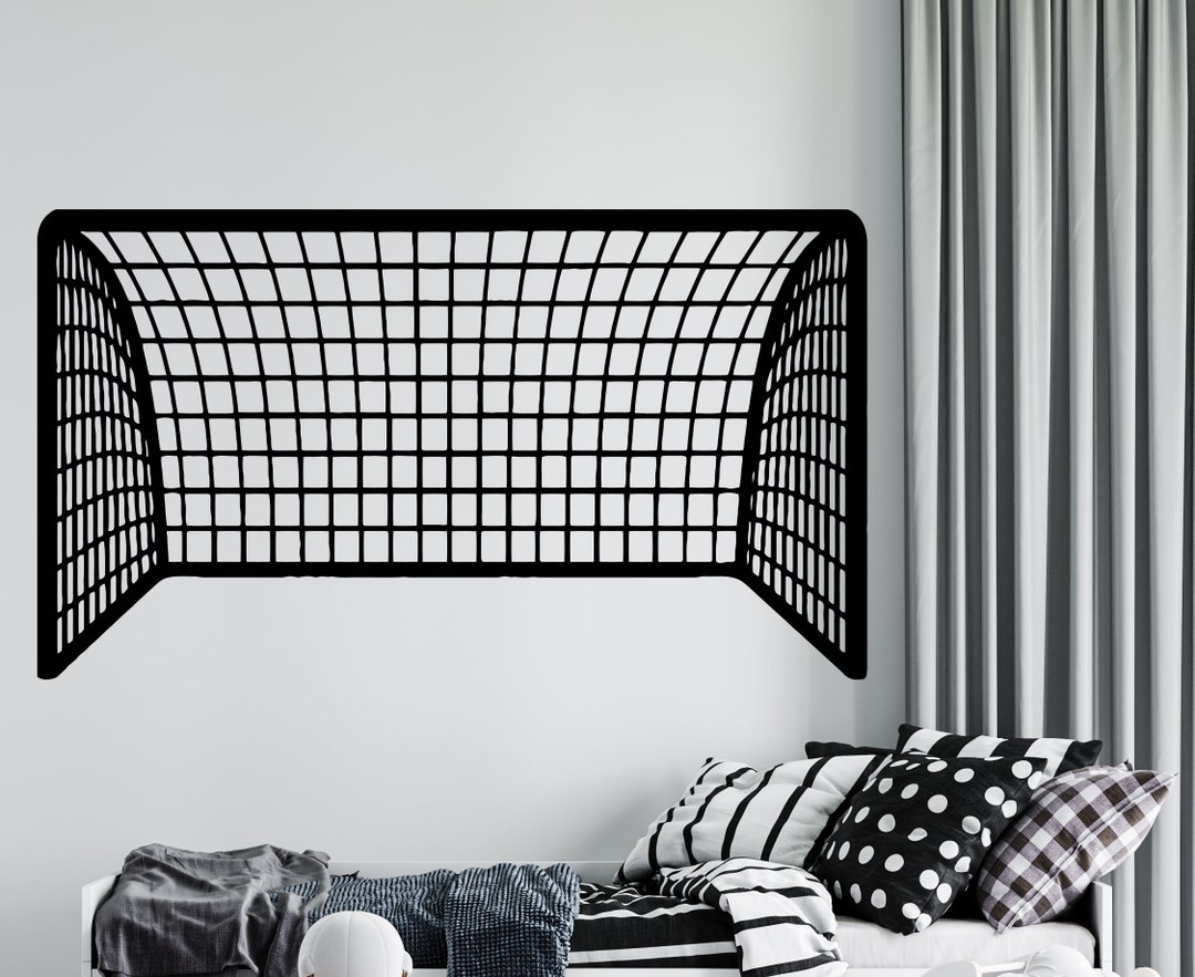 Soccer Goalie Wall Decal Soccer Goal Wall Sticker Soccer Wall Decor