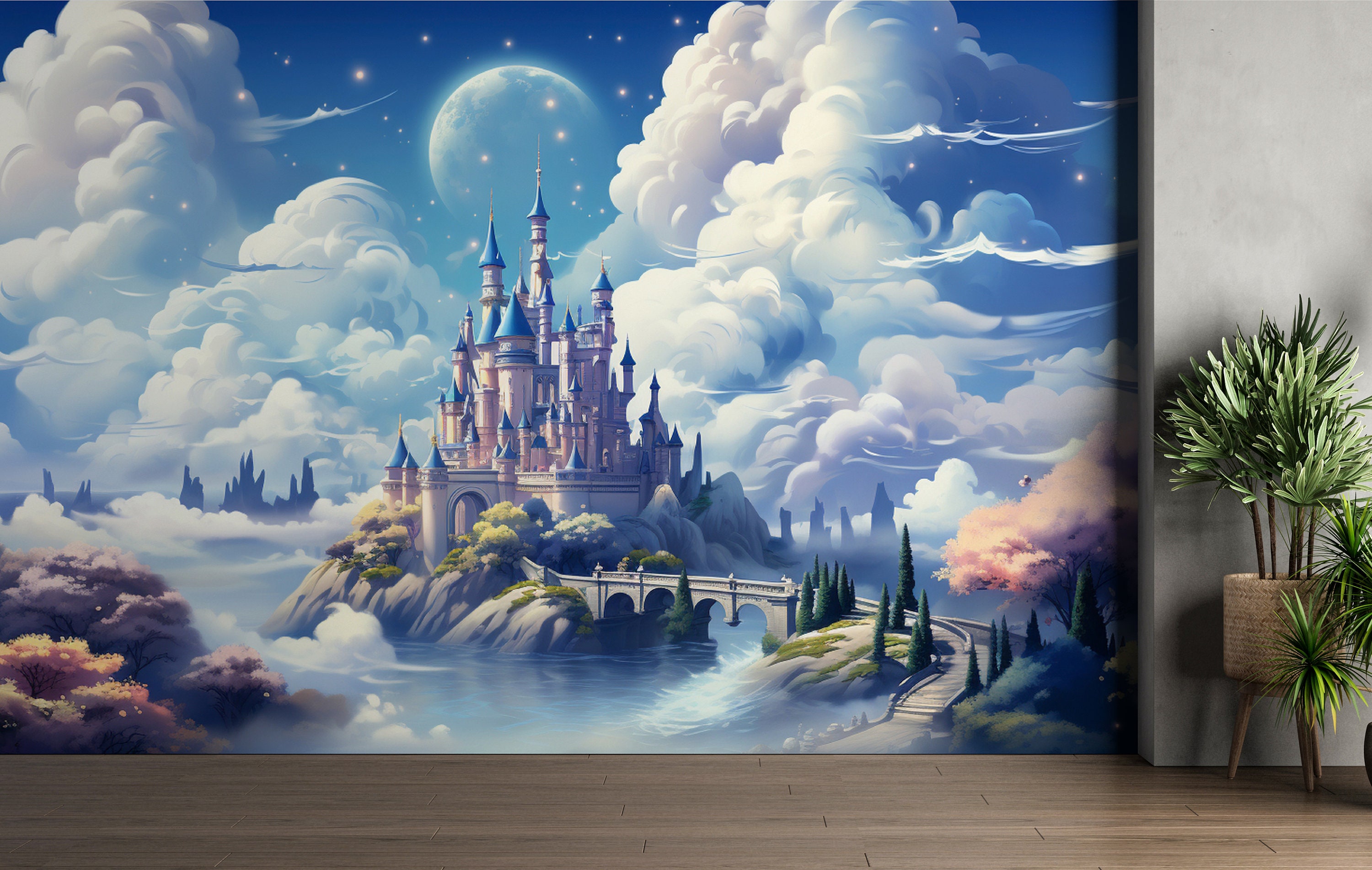 ジグソーパズル SKULLS & FLOWERS CASTLE WALL IN THE SKY Takashi Murakami Jigsaw Puzzle / SKULLS & FLOWERS CASTLE