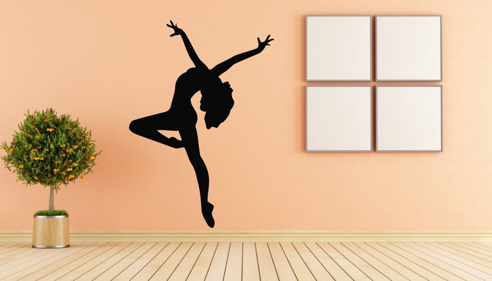 ballet, dance, ballet tutu, pointe shoes, ballet school wall decal window sticker handmade 1550