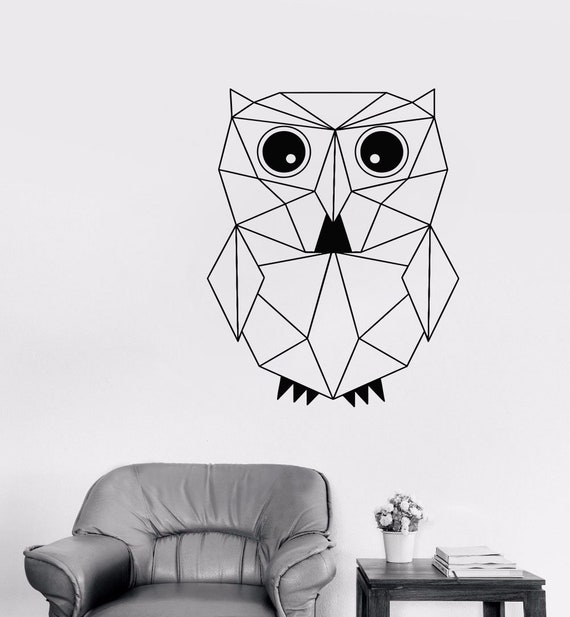 Owl Geometry Shapes Animals Car Stickers Triangles Lines - Etsy Ireland Owl Geometry Shapes Animals Car Stickers Triangles Lines - Etsy Ireland