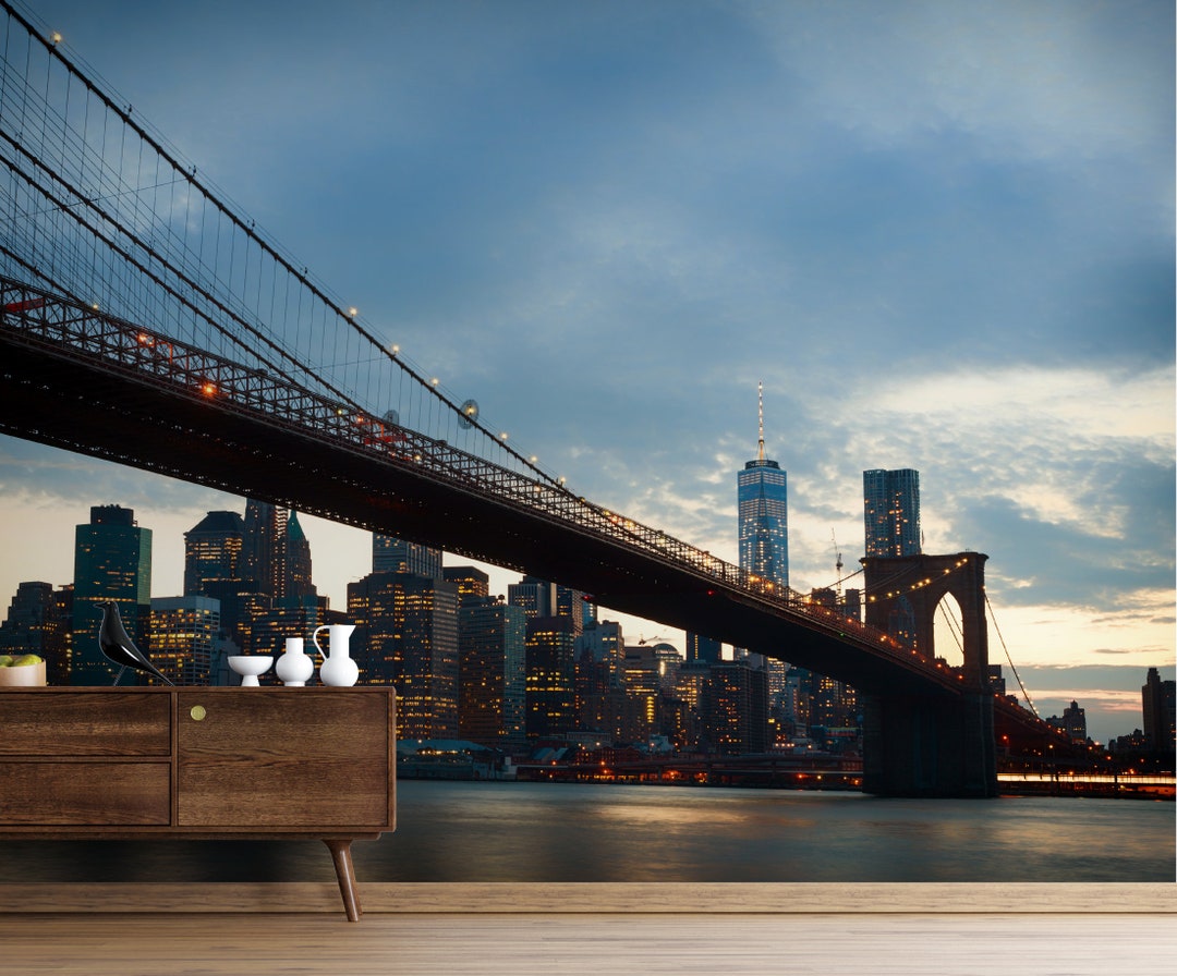 New York City Skyline Peel and Stick Wallpaper New York Wall Mural Self ...