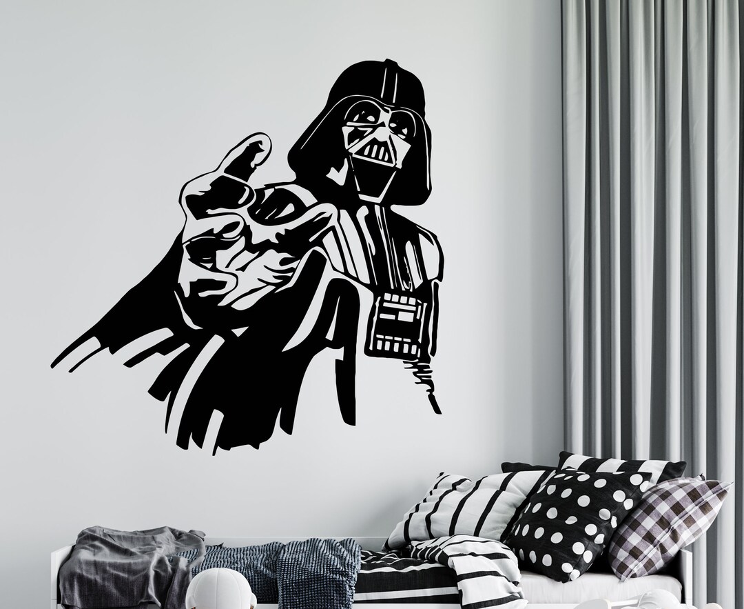 Darth Vader Star Wars Wall Decal Star Wars Wall Sticker Death Star Wall