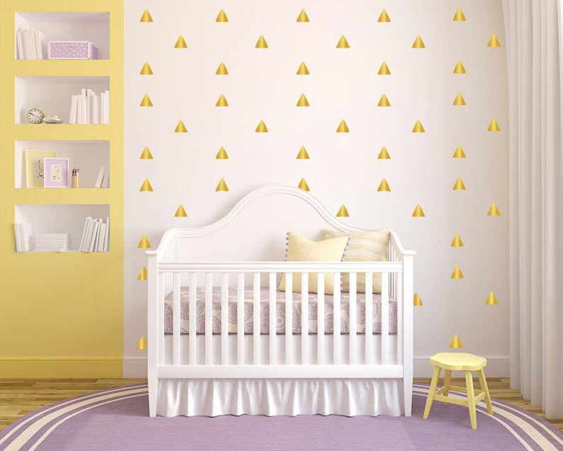 Triangles Wall Decal Triangles Wall Decor for Nursery Etsy