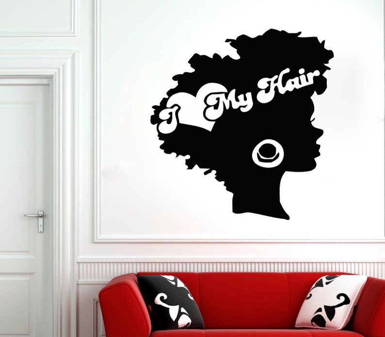Beautiful African Woman Wall Decal African Girl Wall Sticker Etsy
