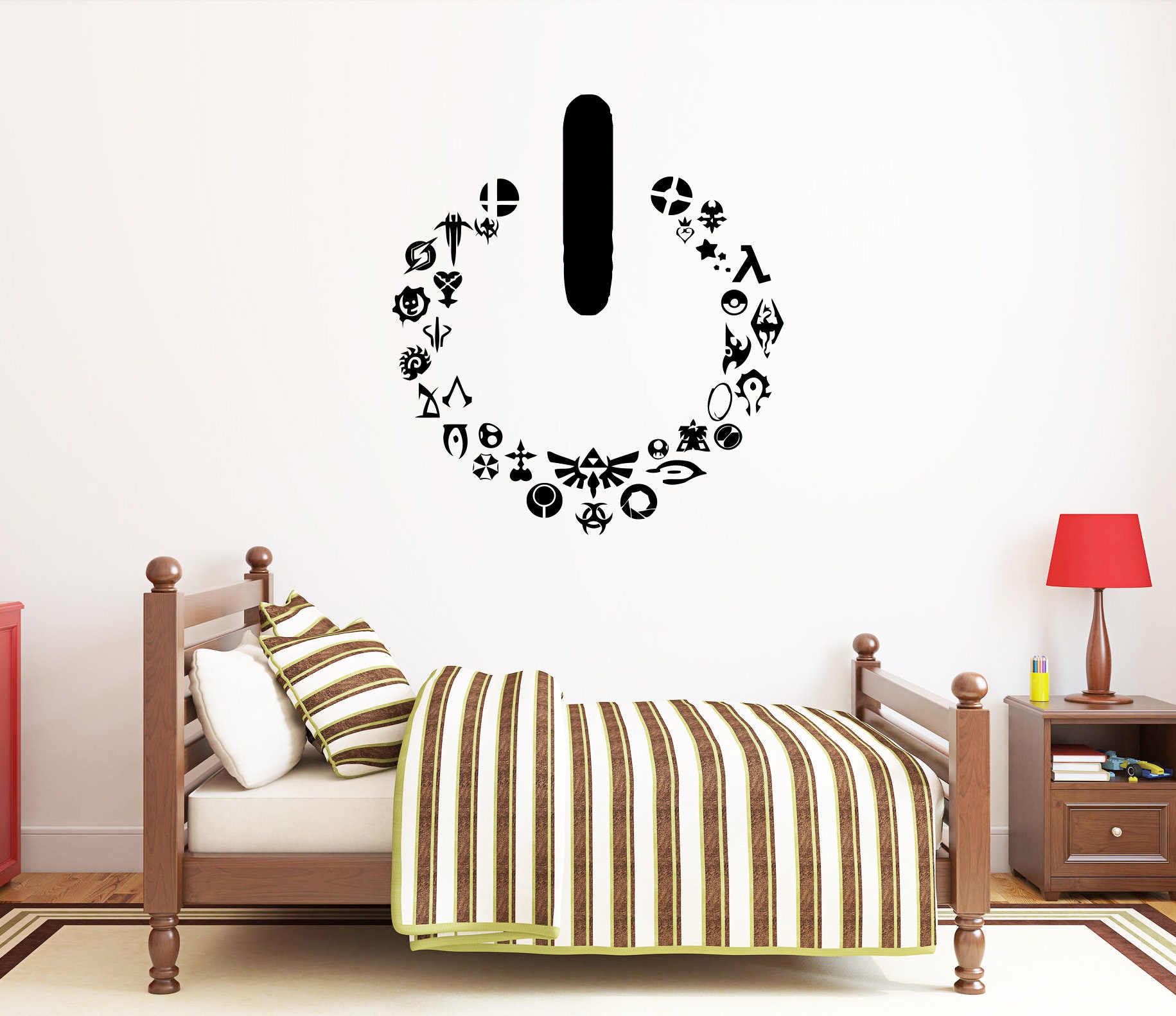 Gamer Power Button Wall Decal: Video Game Room Decor Vg002 - Etsy