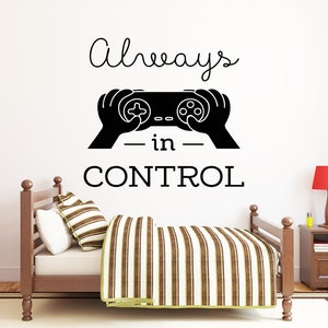 Gamer Wall Decal Video Games Wall Sticker Controller Wall Decal Gaming Room Wall Art vg010