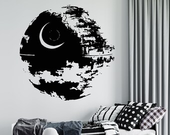 Death Star Vinyl Wall Decal | Star Wars Nursery Decor sw42