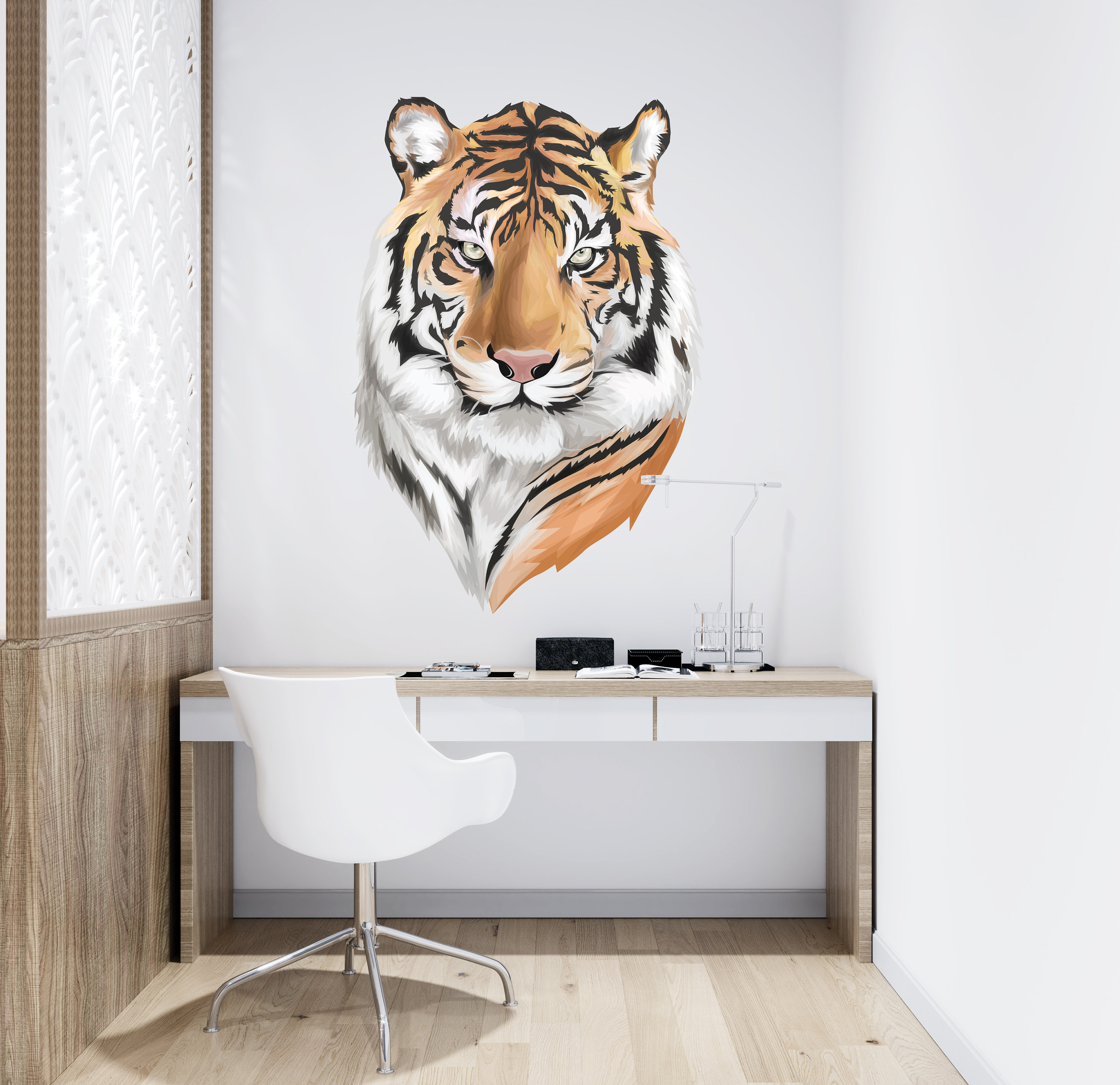 Tiger Wall Decal Tiger Wall Sticker Tiger Wall Decor TGC14 Etsy