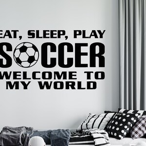 Soccer Wall Decal | Soccer Player Wall Sticker | Soccer Wall Decor | sc13