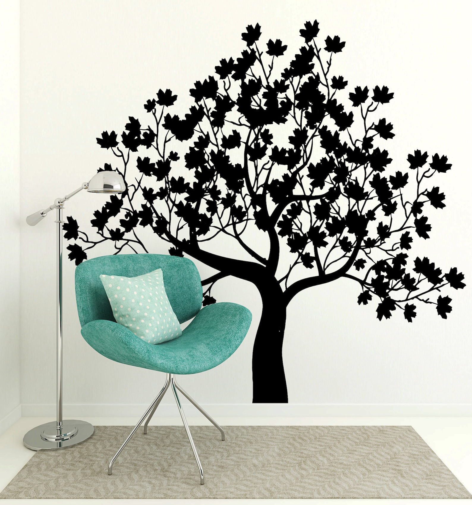 Tree Wall Decal Tree Branch Wall Sticker Tree Wall Decor Etsy