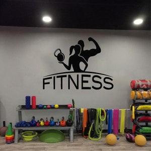 Fitness Wall Decal | Workout Wall Decal | Gym Wall Decor | Motivational Quote Wall Decal t746