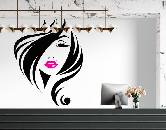 Hair Salon Wall Decal - Beauty Salon Logo