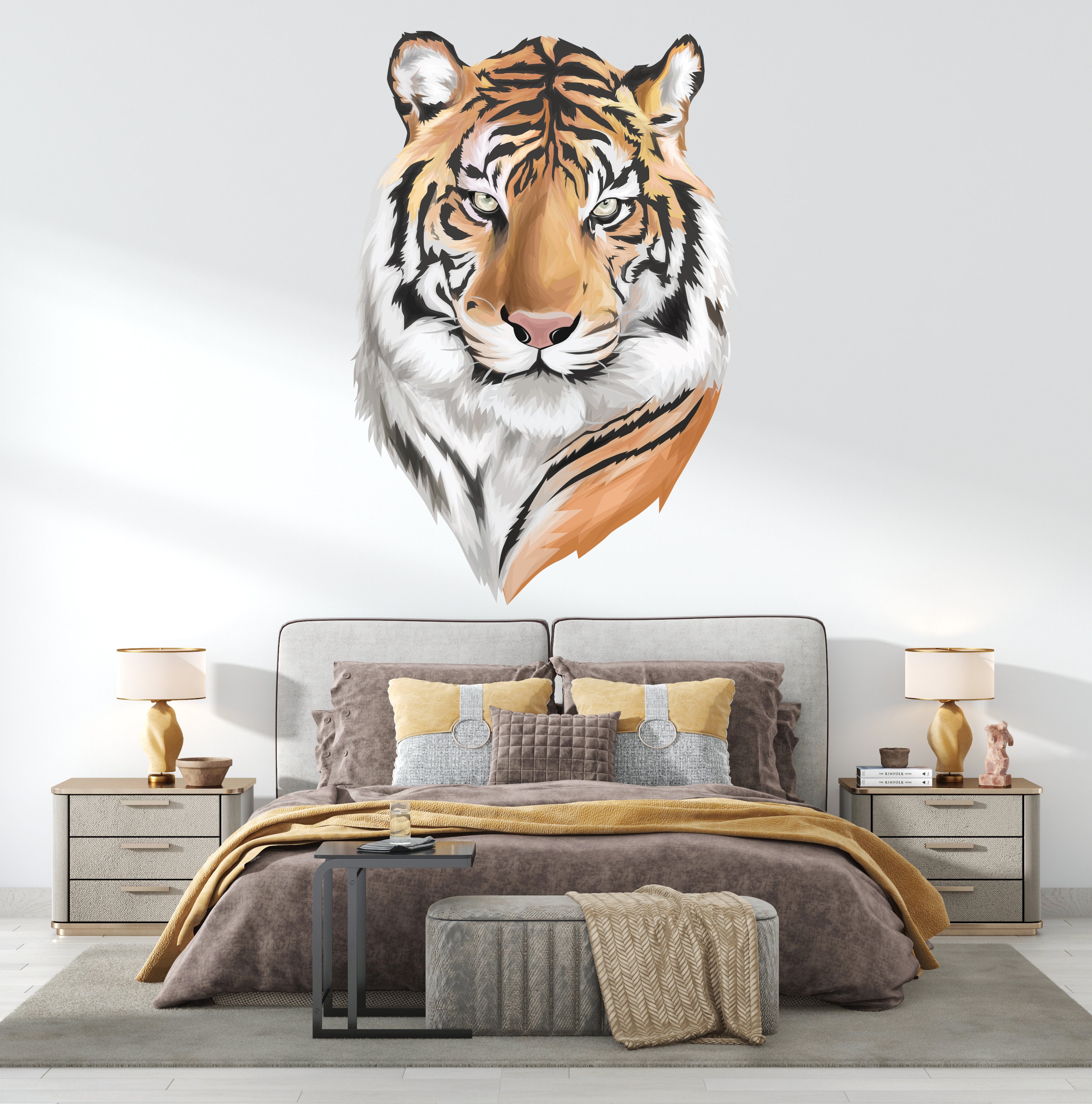 Tiger Wall Decal Tiger Wall Sticker Tiger Wall Decor TGC14 Etsy
