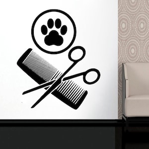 Pet Grooming,Pet care,Pet, Grooming salon ,Wall Decal.Window Sticker,HairHandmade2573