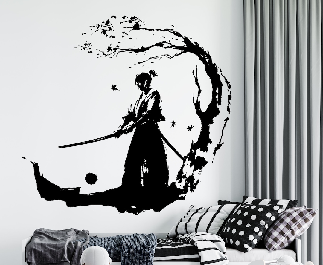 Ninja Wall Decal | Samurai Wall Sticker | Warrior Wall Decor