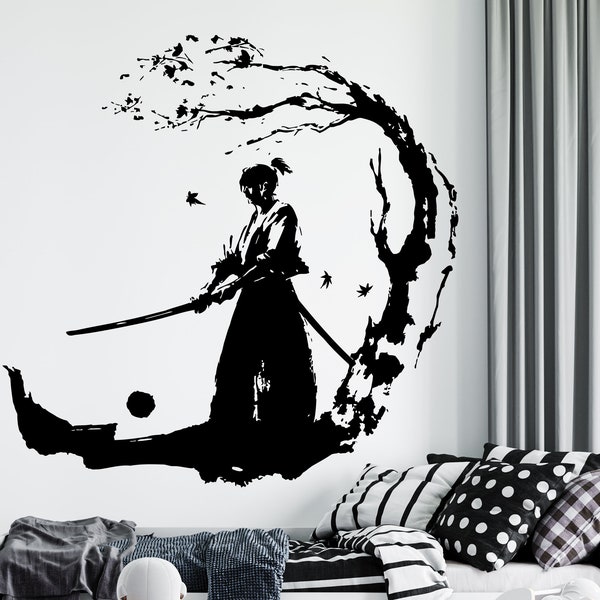 Ninja Wall Decal | Samurai Wall Sticker | Warrior Wall Decor | Decals for Boys NJ18