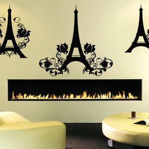 Paris Wall Decal | Paris Skyline Wall Sticker | Eiffel Tower Wall Art | Eiffel Tower Wall Décor 2738