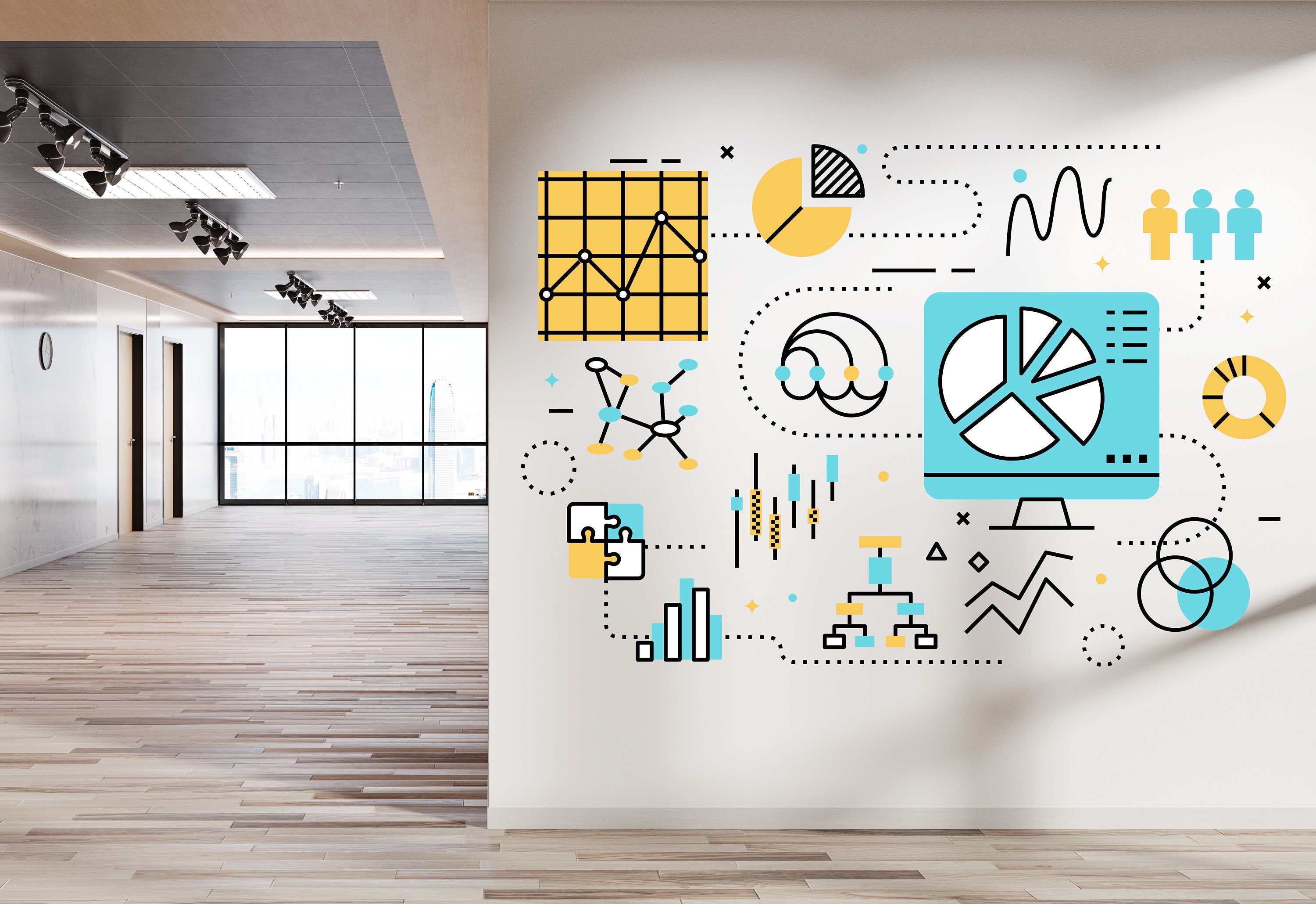 Think Big Office Wall Decal Teamwork Quote Wall Sticker Office Etsy