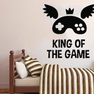 Calcomanía de pared para gamers, calcomanía de videojuegos, calcomanía de control, arte de pared para sala de juegos 2869