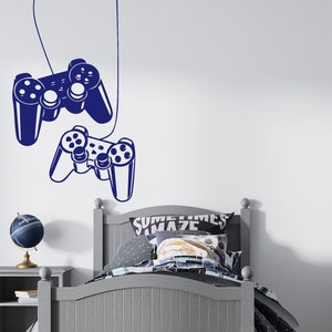 Gamer Wall Decal Video Games Wall Sticker Playstation PS4 Controller ...