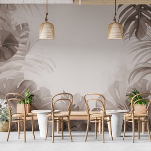 Jungle Wallpaper Green Wall Mural Peel and Stick Wallpaper Tropical Leaves Wallpaper Self Adhesive Tropical Forest Wallpaper PW487