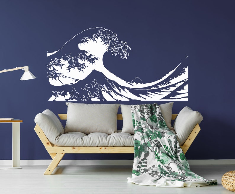 Ocean Wave Wall Decal Ocean Wave Wall Sticker Ocean Wave Etsy