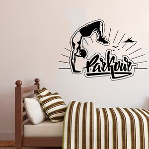 Parkour-muursticker | Muursticker parkour | Parkour-muurdecoratie 2605