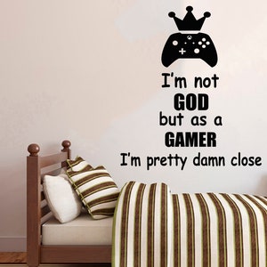 Gamer Wall Decal | Video Games Wall Sticker | Controller Wall Decal | Gaming Room Wall Art 3064
