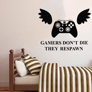 Gamer Wandtattoo | Videospiele Wandaufkleber | Controller Wandtattoo | Spielzimmer Wandkunst 3048