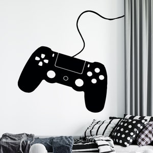 Gamer Wall Decal Video Games Wall Sticker Controller Wall Decal Gaming Room Wall Art (contcord)