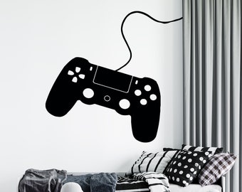 Gamer Wall Decal Video Games Wall Sticker Controller Wall Decal Gaming Room Wall Art (contcord)