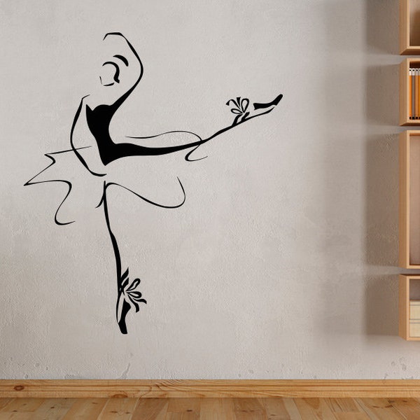 Ballet Wall Decal | Ballerina Wall Sticker | Dance Wall Decor 1557