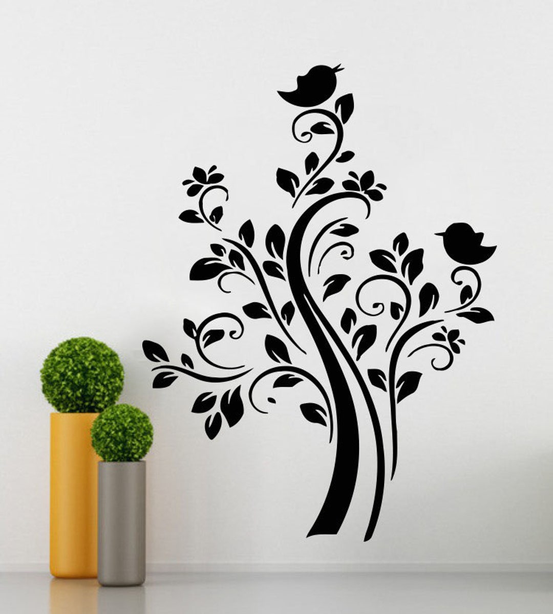 Tree Wall Decal Tree Branch Wall Sticker Tree Wall Decor T416 Etsy
