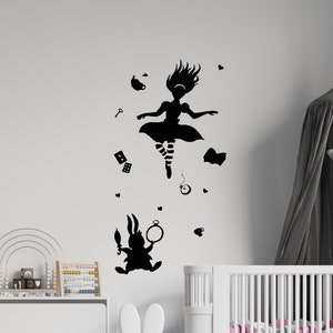 Alice in Wonderland Wall Decal | Alice Wall Decor | Cartoon Wall Sticker AL1