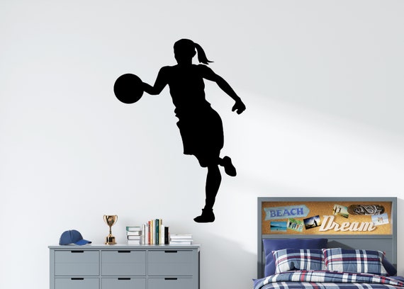 Personalisiertes Basketball-Wandtattoo - Individueller Name Und Zitat, Vinyl Aufkleber Für Jungenzimmer