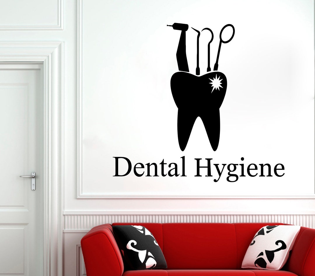 Dental Clinic Wall Decal Dental Wall Sticker Dental Clinic Wall Décor Tooth Wall Decal Z72 Etsy