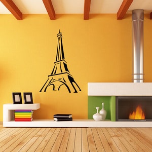 Paris Wall Decal | Paris Skyline Wall Sticker | Eiffel Tower Wall Art | Eiffel Tower Wall Décor 2726