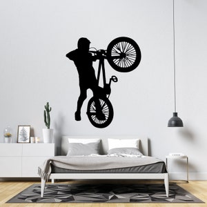 BMX Bike Wall Decal: Bicycle Sticker for Boys Room Decor BMX13