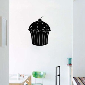 Muffins,Cupcakes,Cake, Sweets, Cafe, Dessert, Waffle,Fast food,Food,Pastry, Wall Decal Window Sticker Handmade 1191