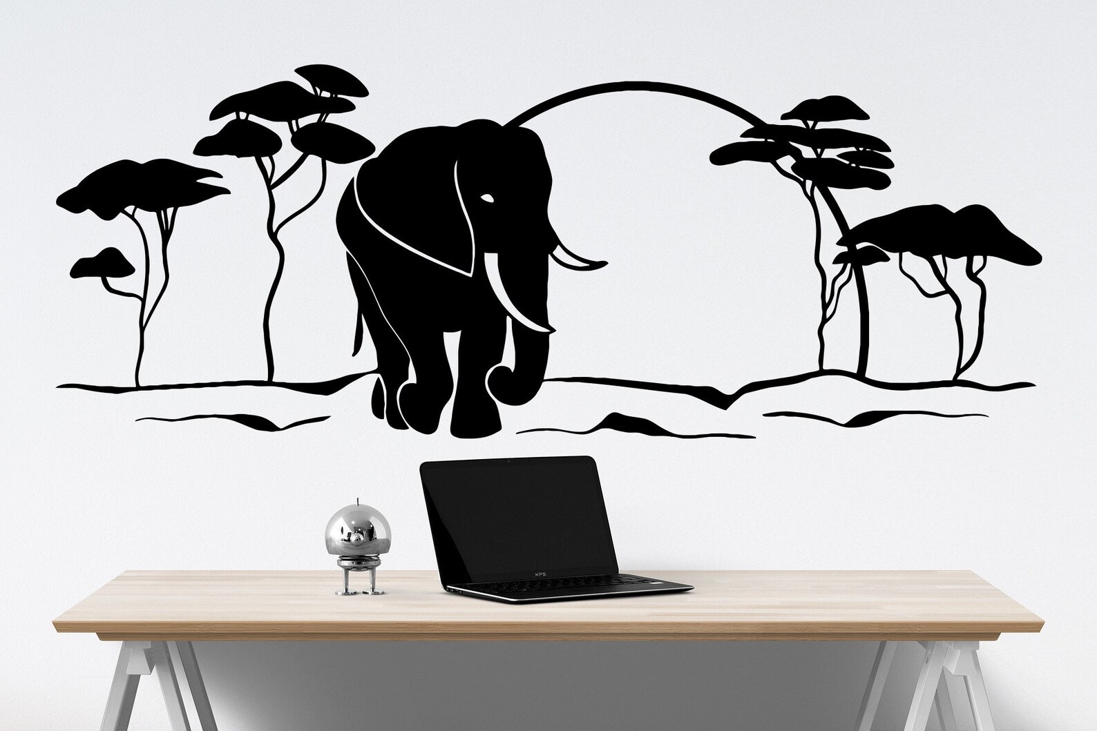Elephant Wall Decal Elephant Wall Decor Elephant Wall Etsy
