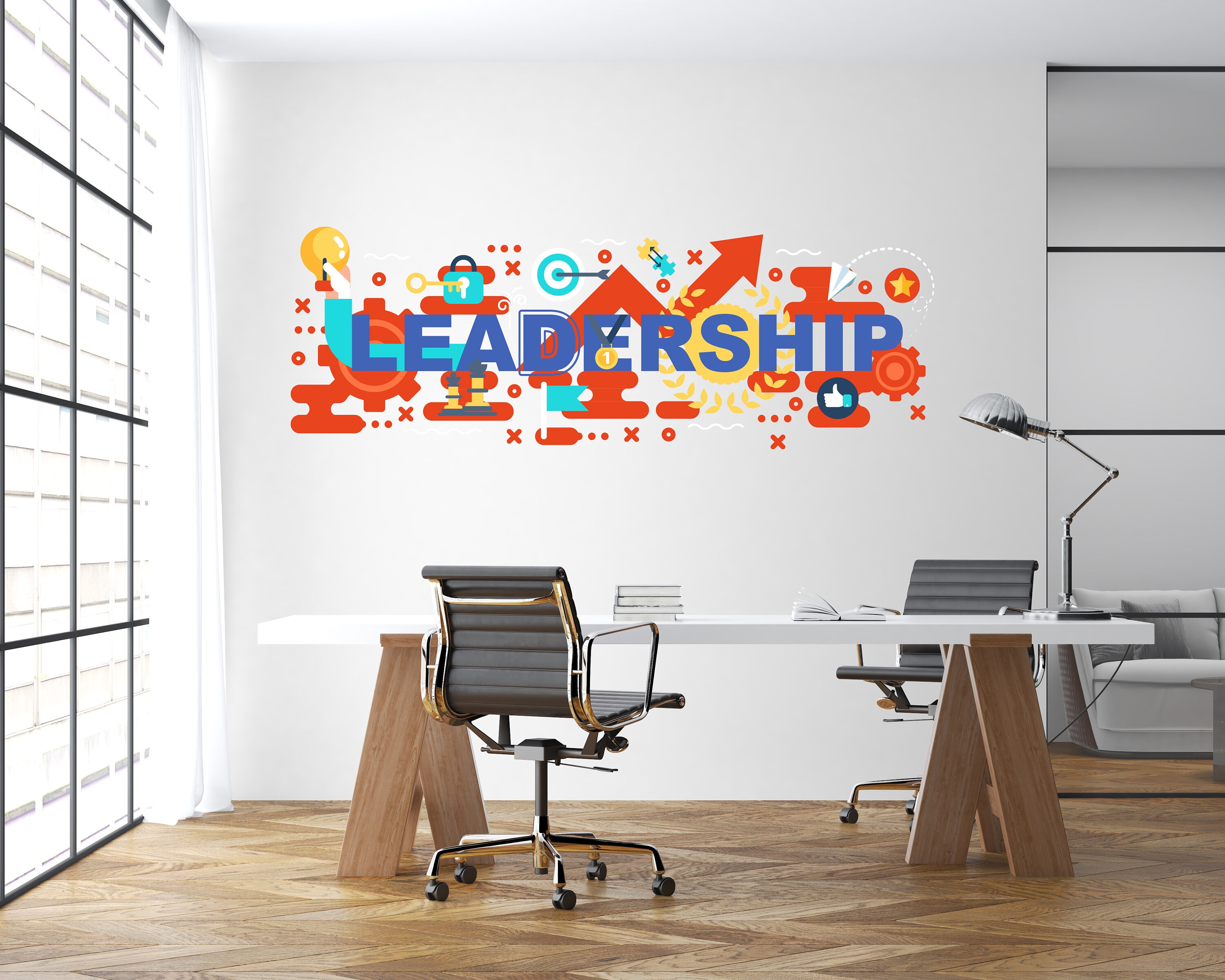 Sticker On Leadership Inspire Leadership Quote Wall Decal | Teamwork Office Decor ...