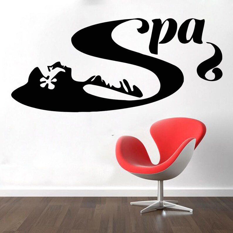 Spa Wall Decal Window Sticker Beauty Salon Massage Decals T189