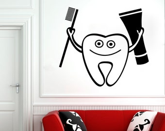 Dental Clinic Wall Decal | Dental Wall Sticker | Dental Clinic Wall Décor | Tooth wall decal 2989