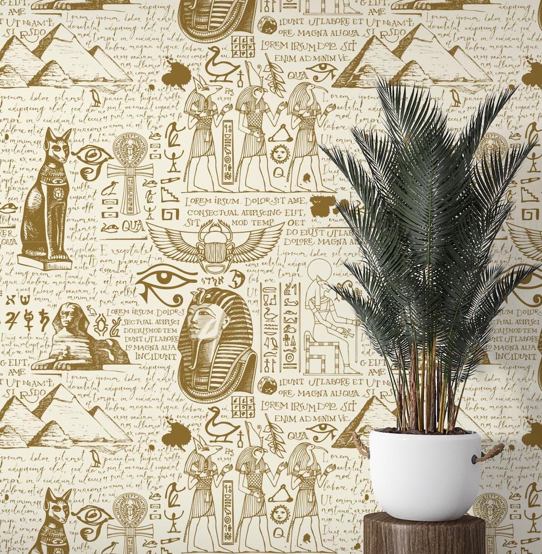 Ancient Egypt | Peel and Stick Wall Mural | Egyptian Gods Removable ...