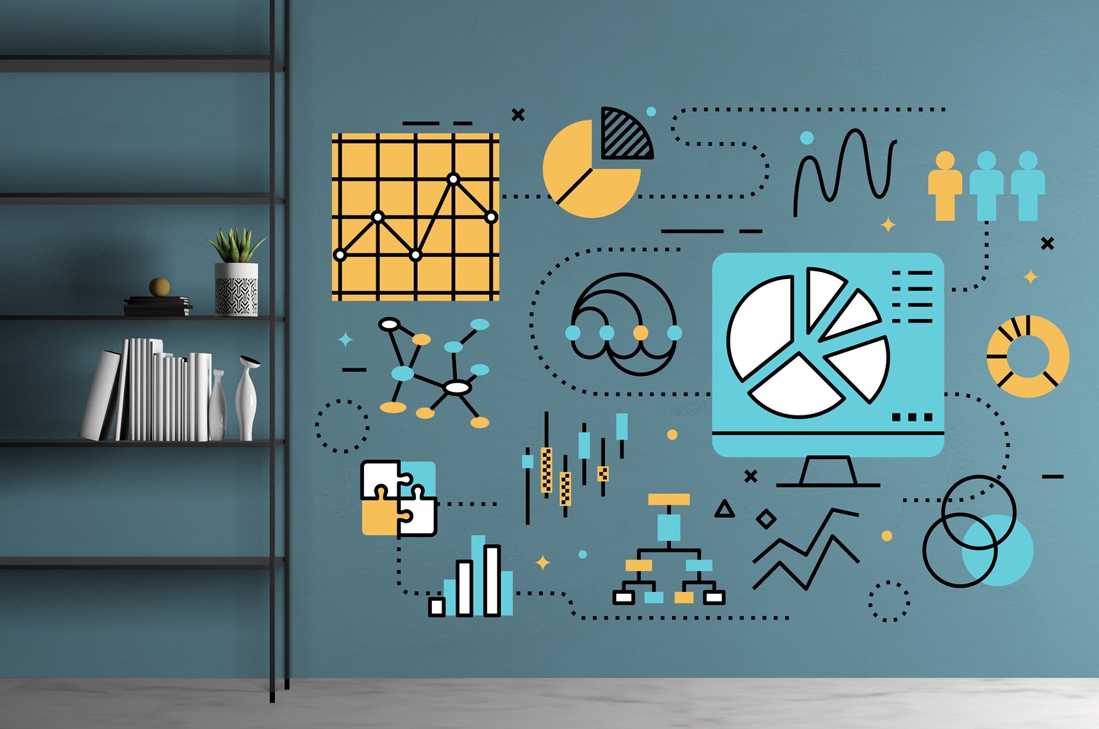 Think Big Office Wall Decal Teamwork Quote Wall Sticker Office Etsy