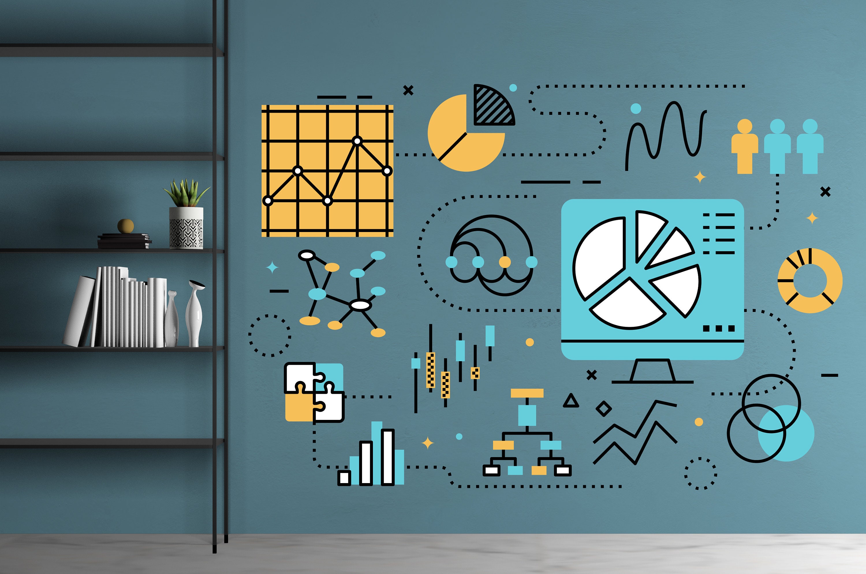 Think Big Office Wall Decal Teamwork Quote Wall Sticker Office Etsy