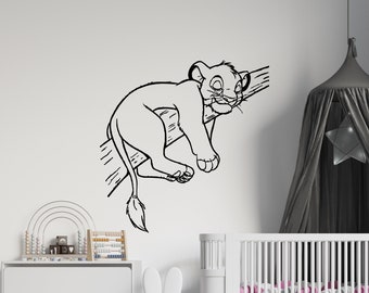 The Lion King Wall Decal Cartoon Wall Sticker Simba and Mufasa Quote Wall Decal Nursery Wall Decor 4960